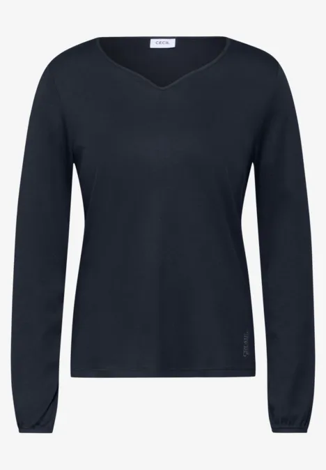 Langarmshirt universal blue