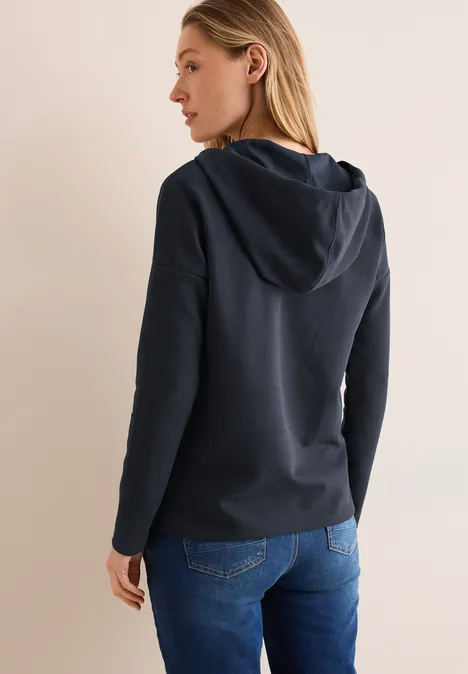Twill Hoodie Shirt universal blue