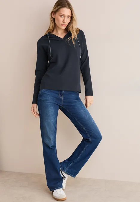 Twill Hoodie Shirt universal blue