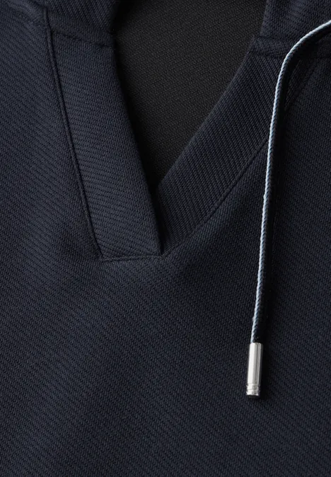 Twill Hoodie Shirt universal blue