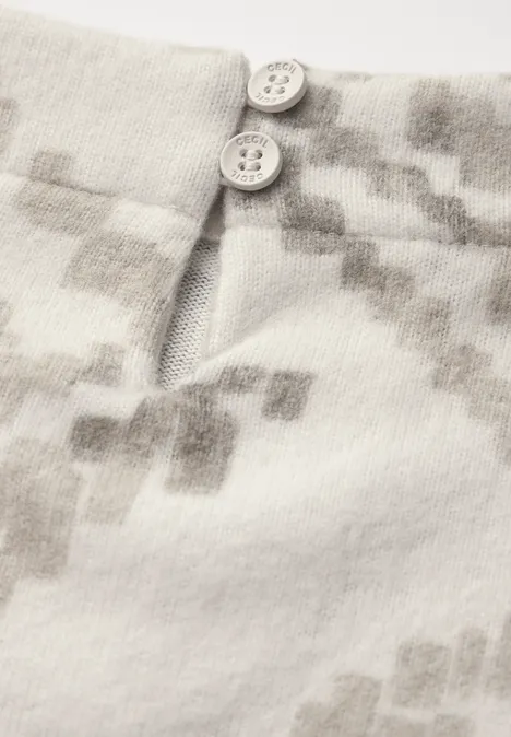 Kuscheliges Print-Shirt desert beige melange