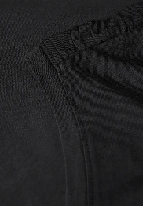 T-Shirt mit Raffung Black