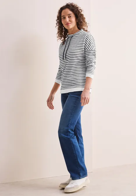 Gestreiftes Shirt universal blue