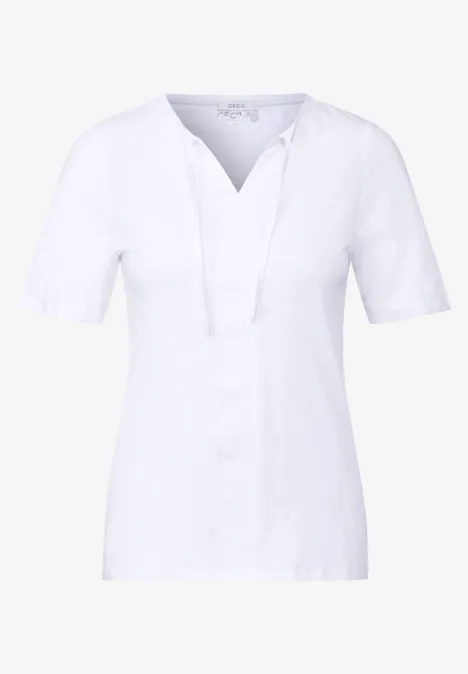 T-Shirt im Tunika-Look White