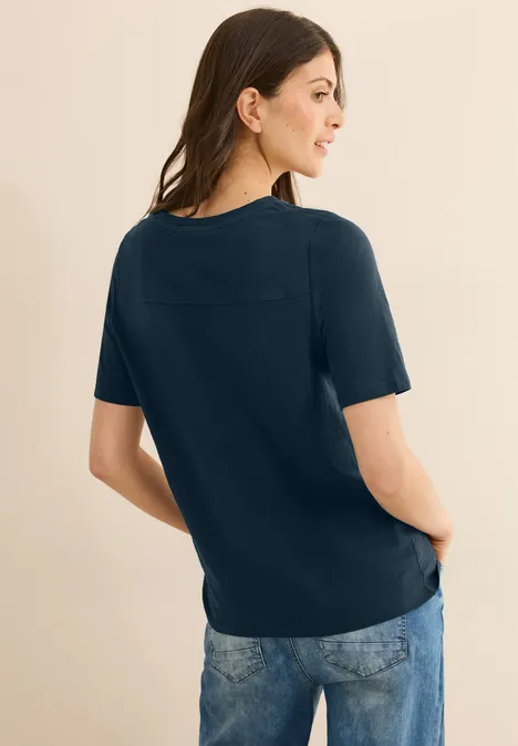 T-Shirt im Tunika-Look dark petrol blue