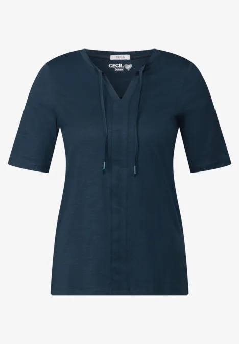 T-Shirt im Tunika-Look dark petrol blue