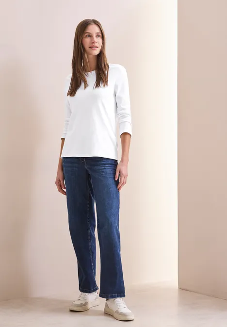 Basic V-Neck Shirt White