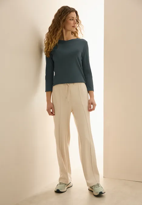 Basic V-Neck Shirt slate khaki