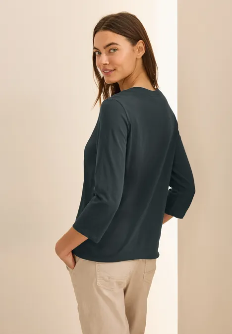 Jersey Shirt im Tunika-Look slate khaki