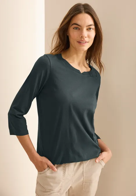 Jersey Shirt im Tunika-Look slate khaki