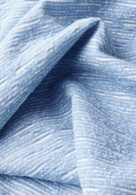 Strukturshirt fresh light blue