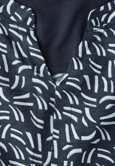 Shirt im Tunika-Look universal blue