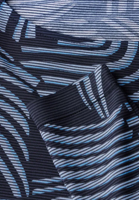 Shirt mit grafischem Muster universal blue