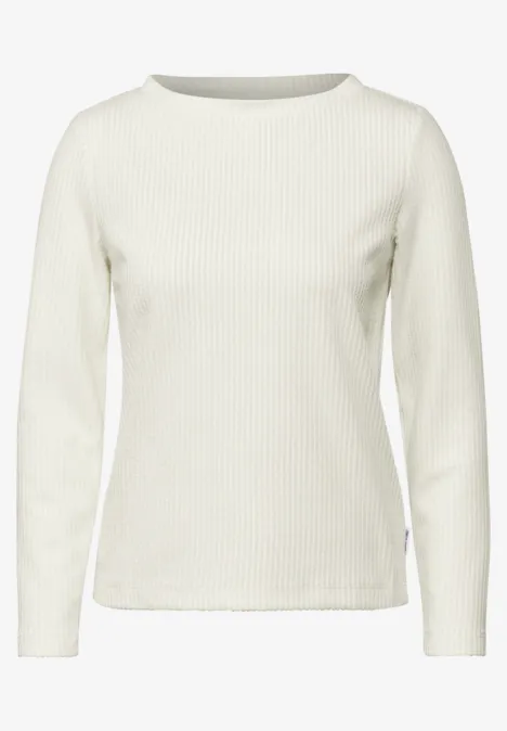 Strukturshirt vanilla white