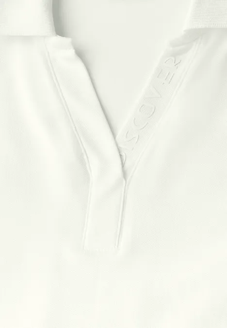 Piqué Poloshirt vanilla white