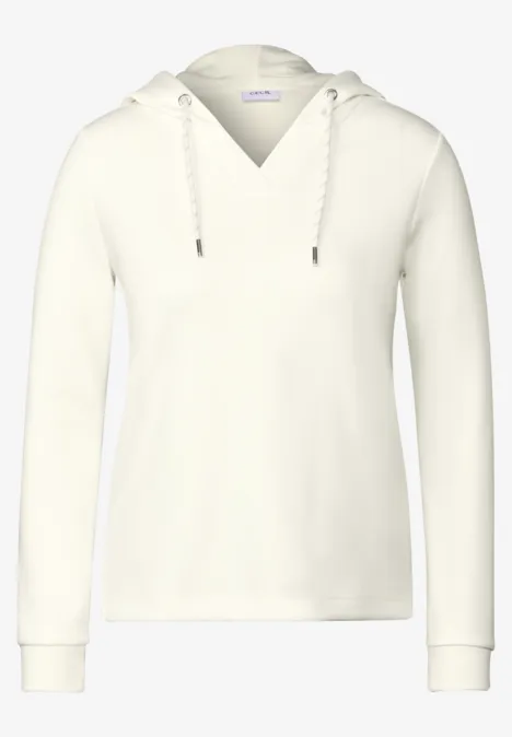 Softes Kapuzenshirt vanilla white