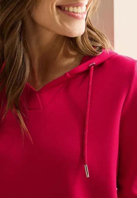 Softes Kapuzenshirt granita red
