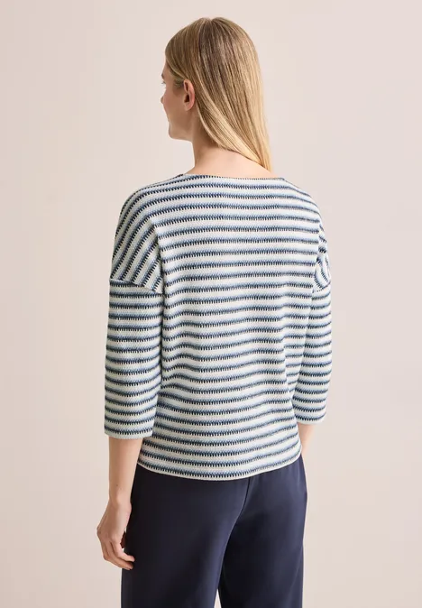 Strick-Look Shirt universal blue