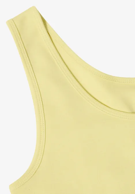Basic Top in Unifarbe iced yellow