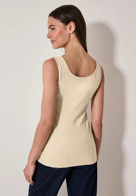 Basic Top pearl beige