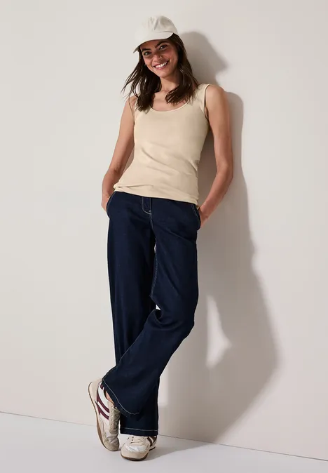 Basic Top pearl beige