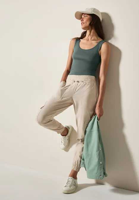 Basic Top dark balmy khaki
