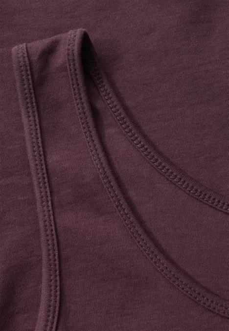 Basic Top mulberry red