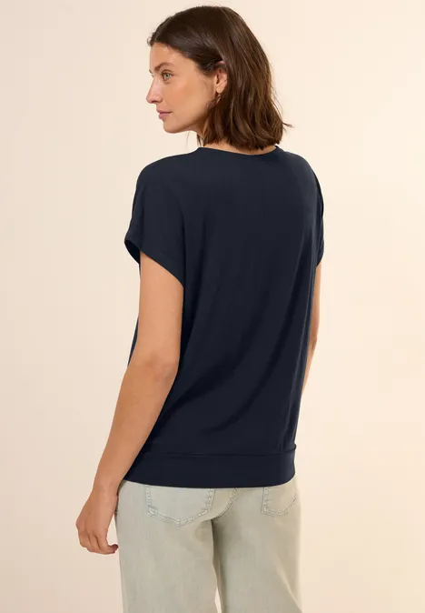 V-Neck T-Shirt universal blue