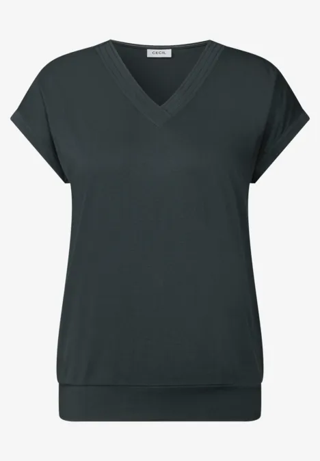 V-Neck T-Shirt slate khaki