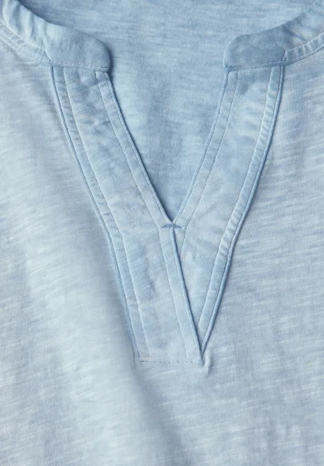 T-shirt à l'aspect délavé aster blue