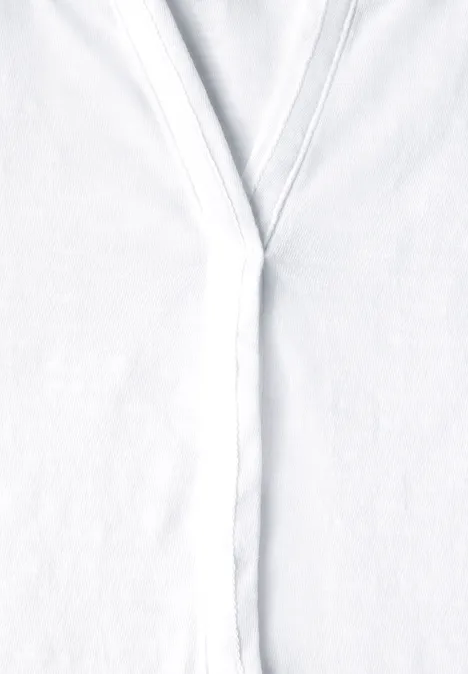 T-Shirt im Tunika-Look White T-Shirt im Tunika-Look White