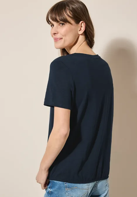 T-Shirt im Tunika-Look universal blue