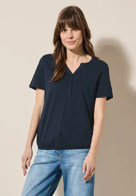 T-Shirt im Tunika-Look universal blue