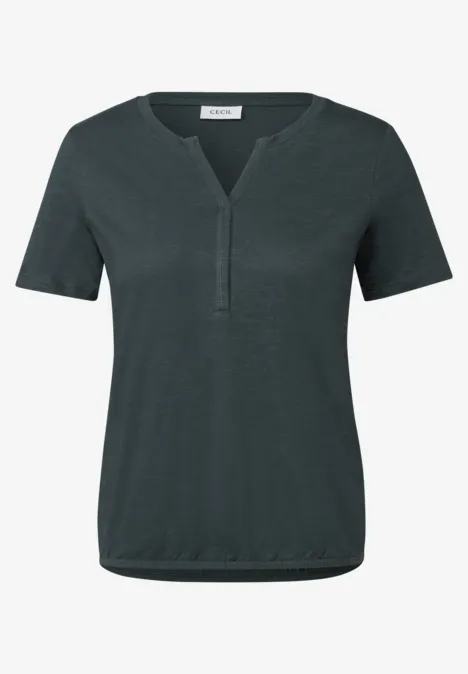 T-shirt au look tunique slate khaki