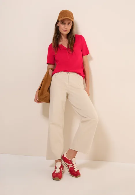 T-Shirt im Tunika-Look glazed apple red
