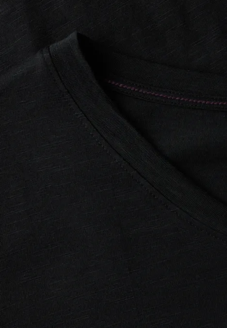 Basic V-Neck T-Shirt Black
