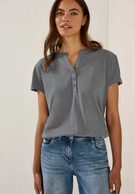 Shirt im Tunika-Look graphite light grey