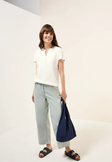 Shirt im Tunika-Look vanilla white