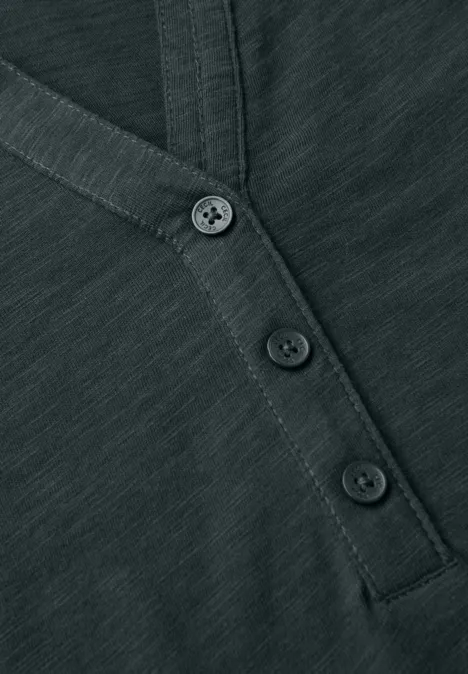 Shirt im Tunika-Look ink green