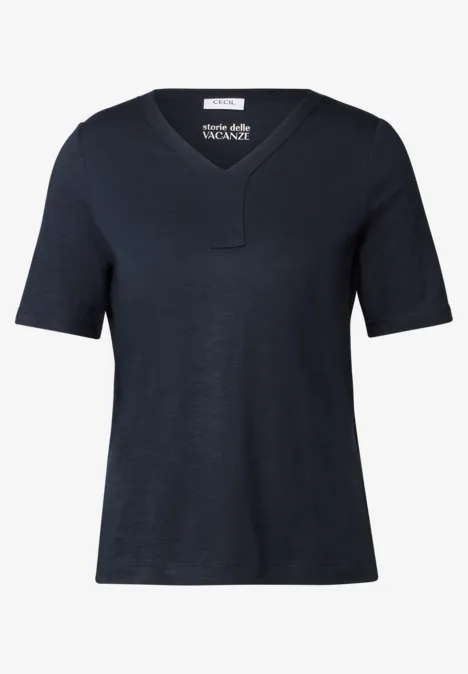 T-Shirt im Tunika-Look universal blue