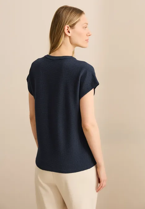 T-Shirt im Tunika-Look universal blue