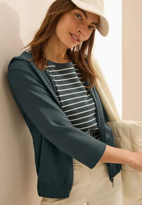 Kapuzenjacke slate khaki
