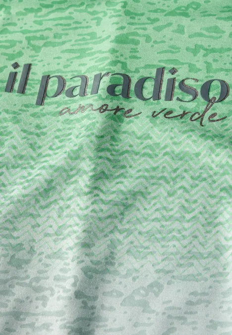 T-Shirt mit Farbverlauf cool salvia green