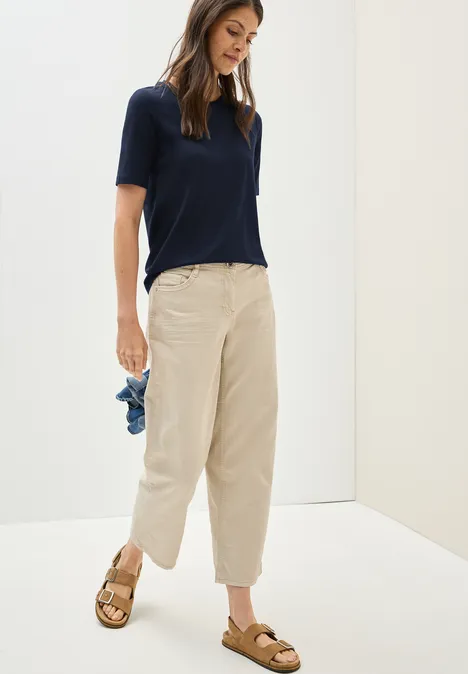 Basic Rundhals T-Shirt urban navy blue