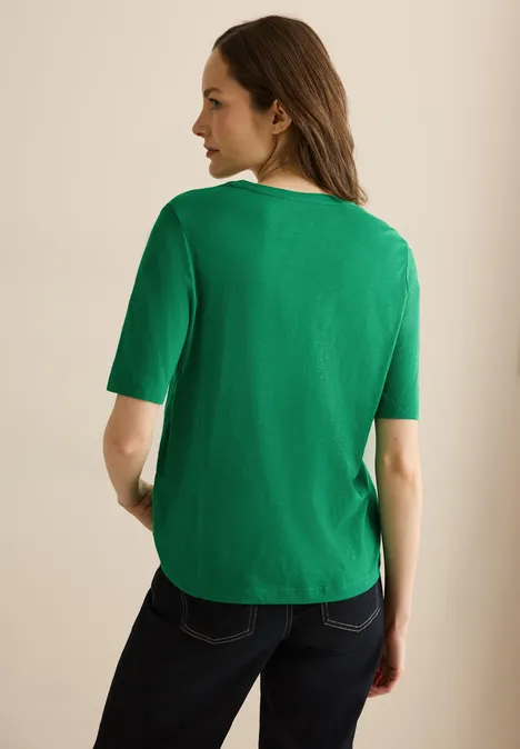 T-Shirt im Tunika-Look garden green