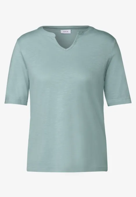 T-shirt au look tunique cool salvia green