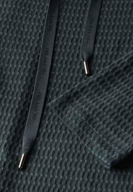 Two-Tone Strukturshirt slate khaki