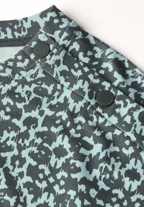 T-Shirt mit Knopfdetail cool salvia green