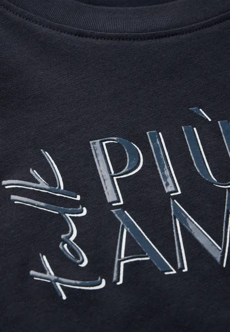 T-Shirt mit Wording universal blue