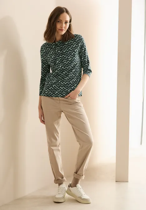 Shirt mit Minimal Print slate khaki
